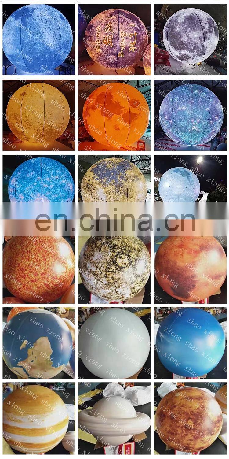 Advertising Inflatables Led Inflatable Planet Moon Ball for Holiday Decoration