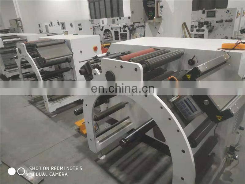UTS370S High Speed Self Adhesive Label Sticker Cutter Rewinding Machine Price with Turret