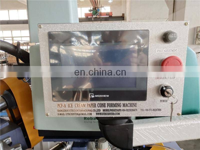 PCF220A automatic flower gift wrapping paper cone holder cup making machine for Bouquet Wedding Decoration