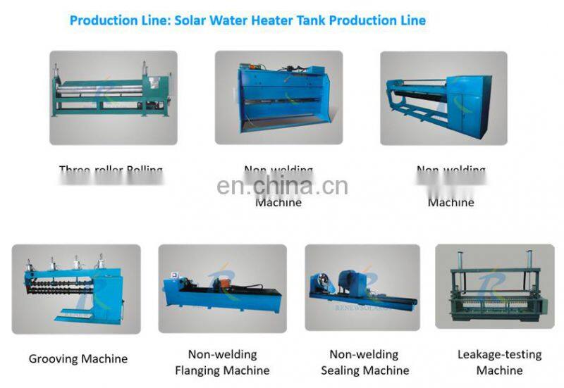 Electric water heater straight seam welding machine