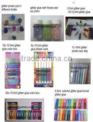 Hot 3D glitter glue