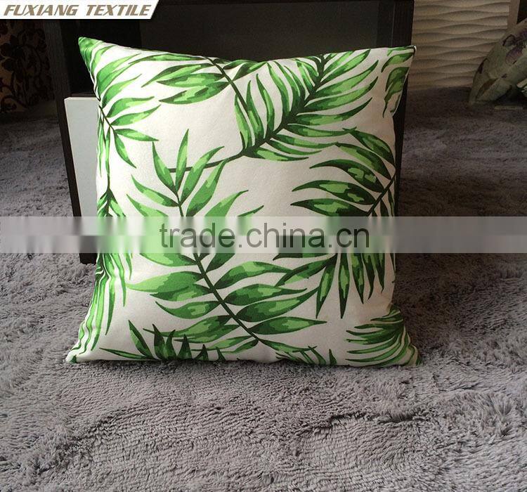 digital print green pillow