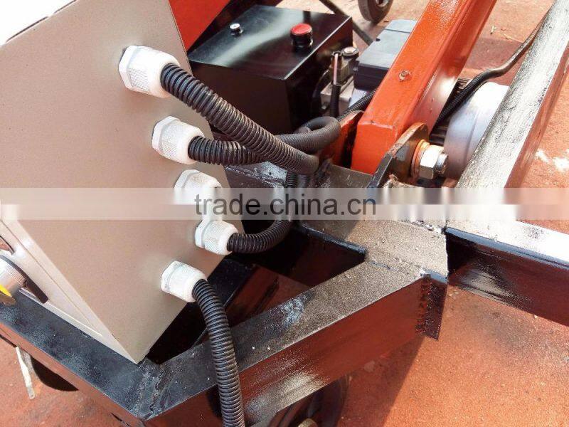 1.35~14m, 0.3 ton hydraulic small air motorcycle mobile scissor lift table with roller SJY0.3-14