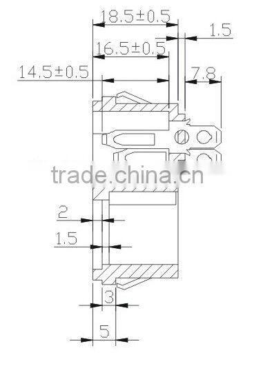 Iec inlet AC amd socket s1 with switch