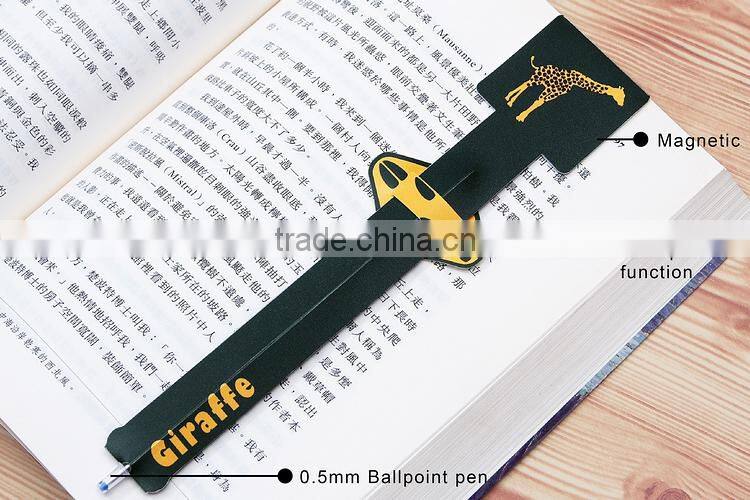 Magnetic bookmark, PP material plastic bookmark for zoo, school