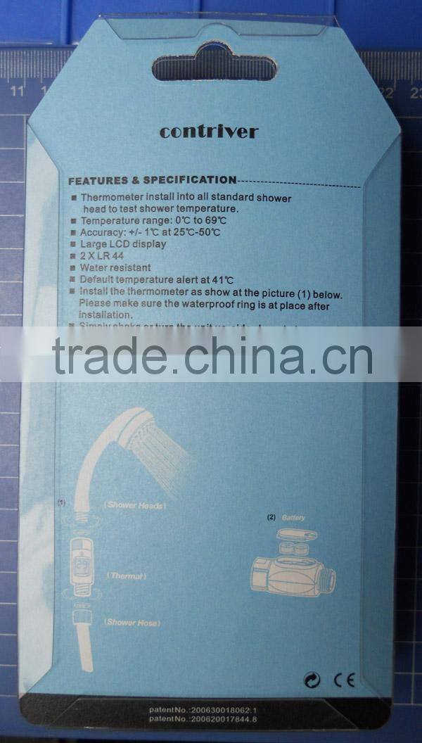 2014 hot sale ROHS digital shower head thermometer