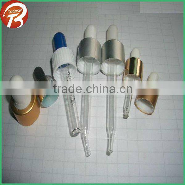Glass pipette for DIN 18mm amber glass bottle
