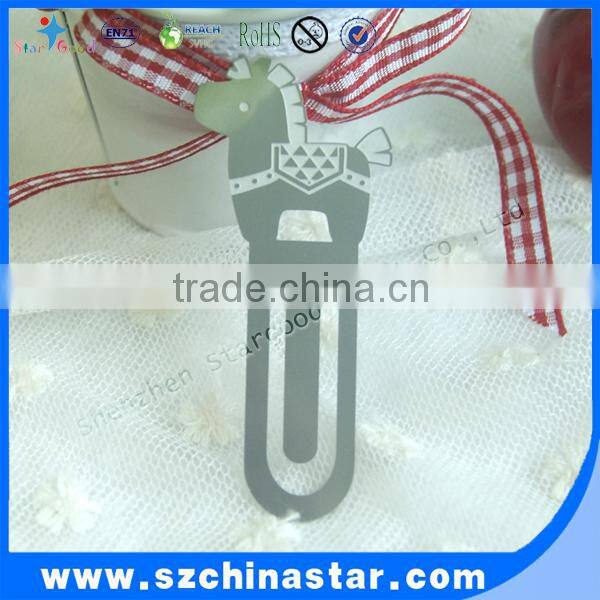 Stainless steel desk card holder etched memo clip