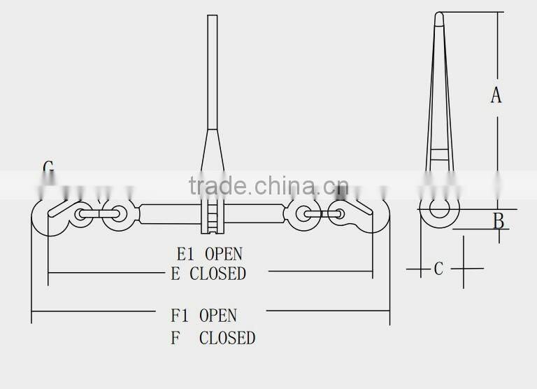 Spray Plastics US Type Ratchet Load Binder