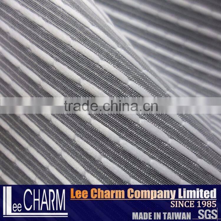 Shimmer Striated Tulle Organza Textile Fabric