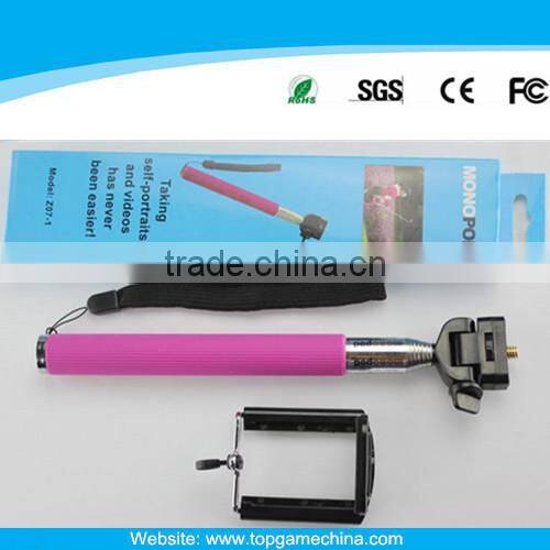 Model Z07-1 Multicolor selfie monopod for samsung note 3 n900