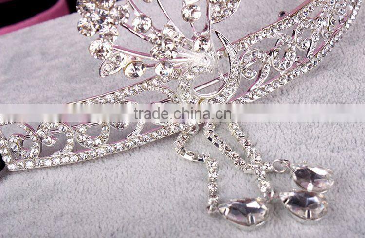BlingBling Cheap Wholesale Bridal Crown Crystal Rhinestone Pave Wedding Jewelry for Fashion Bridal Tiara Jewelry