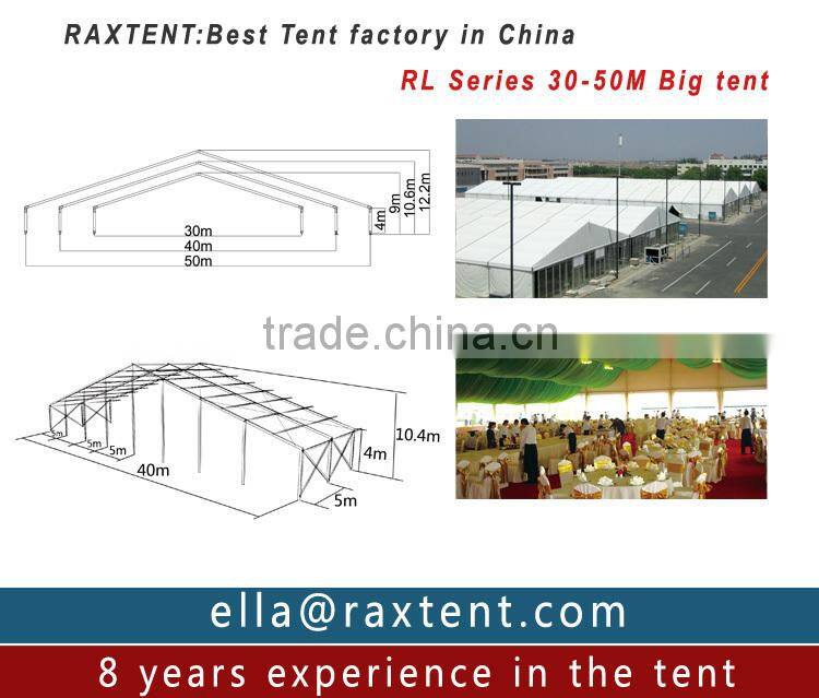 Hot Sale 20x60m aluminum frame PVC tent wedding tent Marquee Party Tent