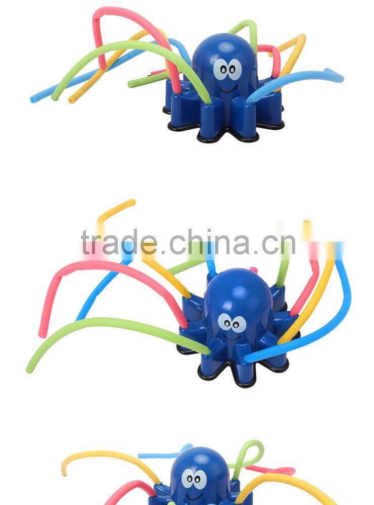 Plastic water spray octpus plastic water toy for kids