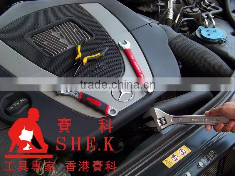 Pearl nickel polished hand tools adjustable wrench