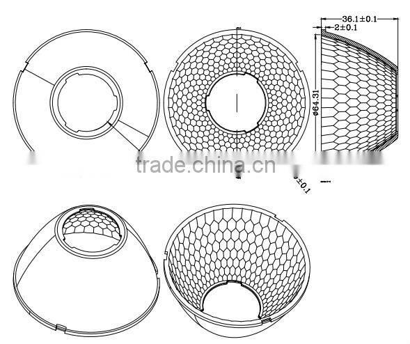 Edison COB led reflector DK6940-REF-K 69mm 40 degree new product
