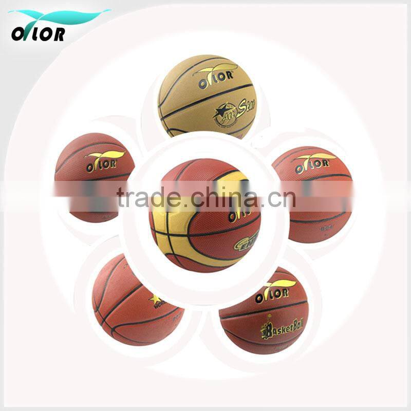 High quality competetion rubber cartoon pattern basketballs