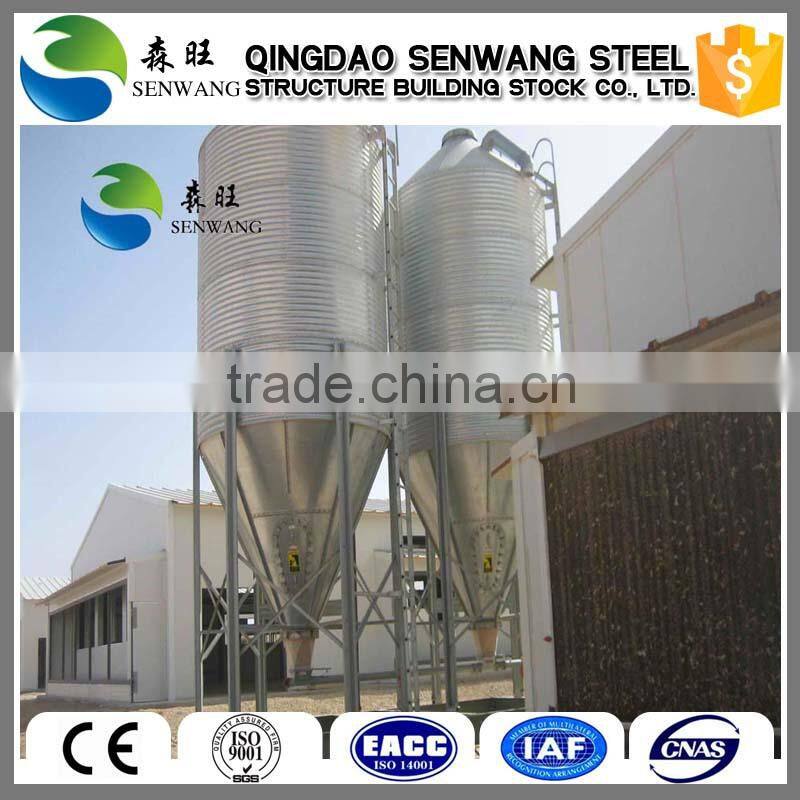 low cost automaticly light steel structure poultry layer broiler shed design