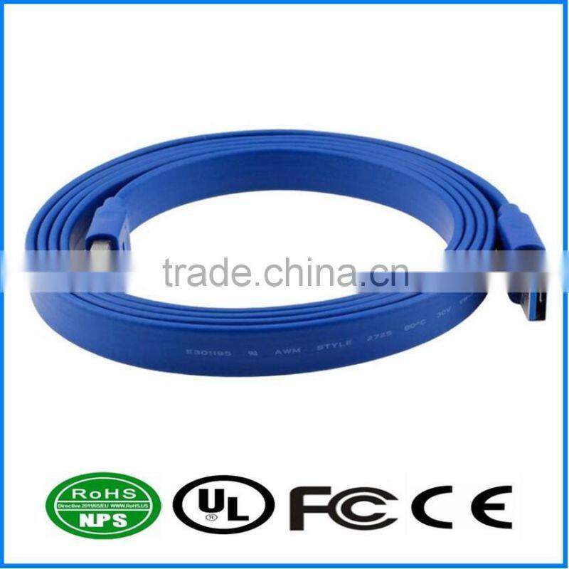 USB3.0 Datacable AM-AM Flat Wire Hard-disk Cartridge Cable