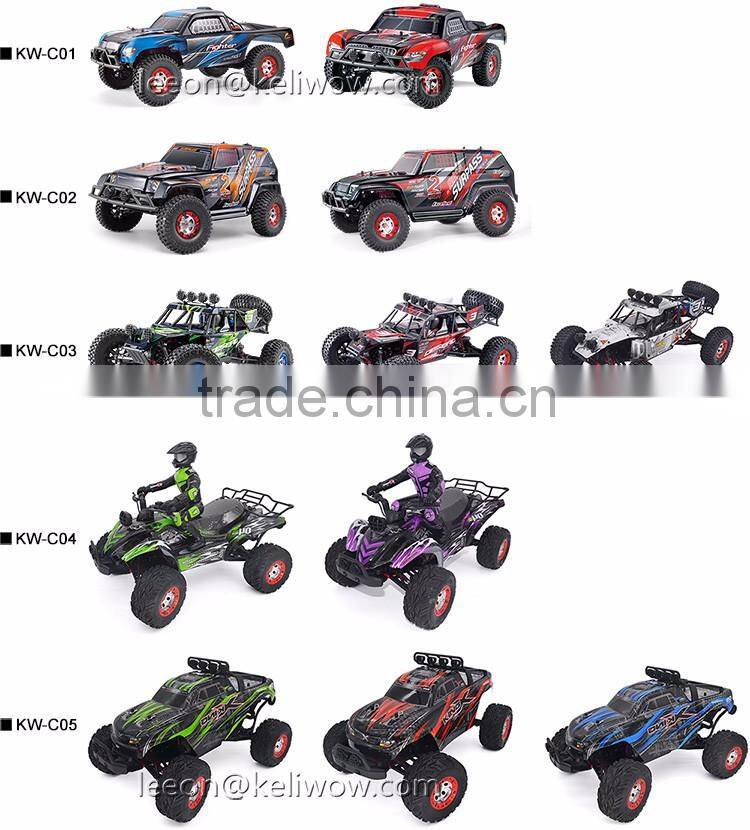 1/12 scale electric rc vehicle high speed racing car with 4WD 2.4G