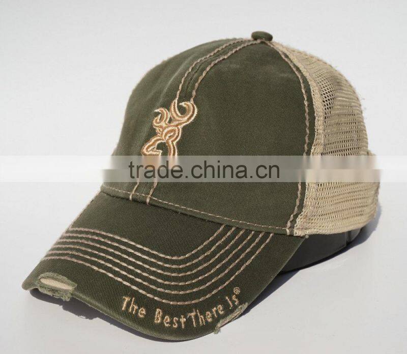 3d embroidered logo washed baseball cap