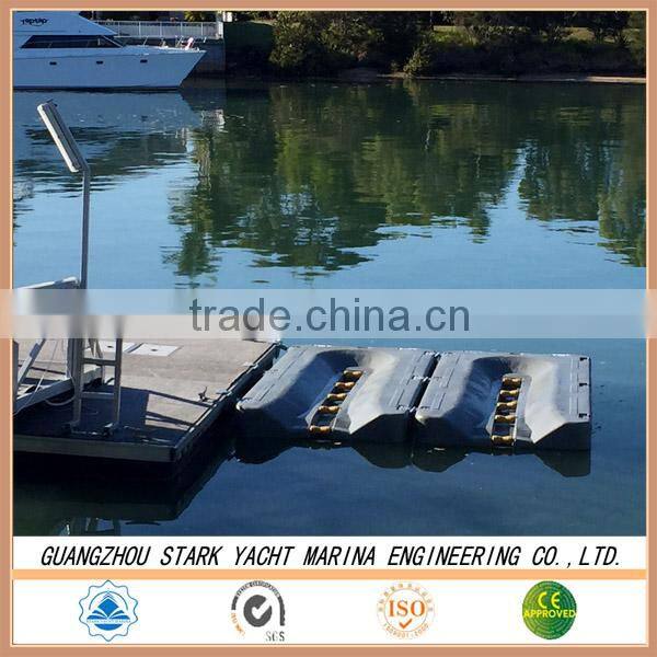 Plastic pontoon dry dock double system