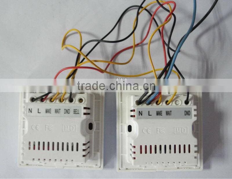 Hotel Electronic Doorplate, LED Room Number Display, Touch Doorbell