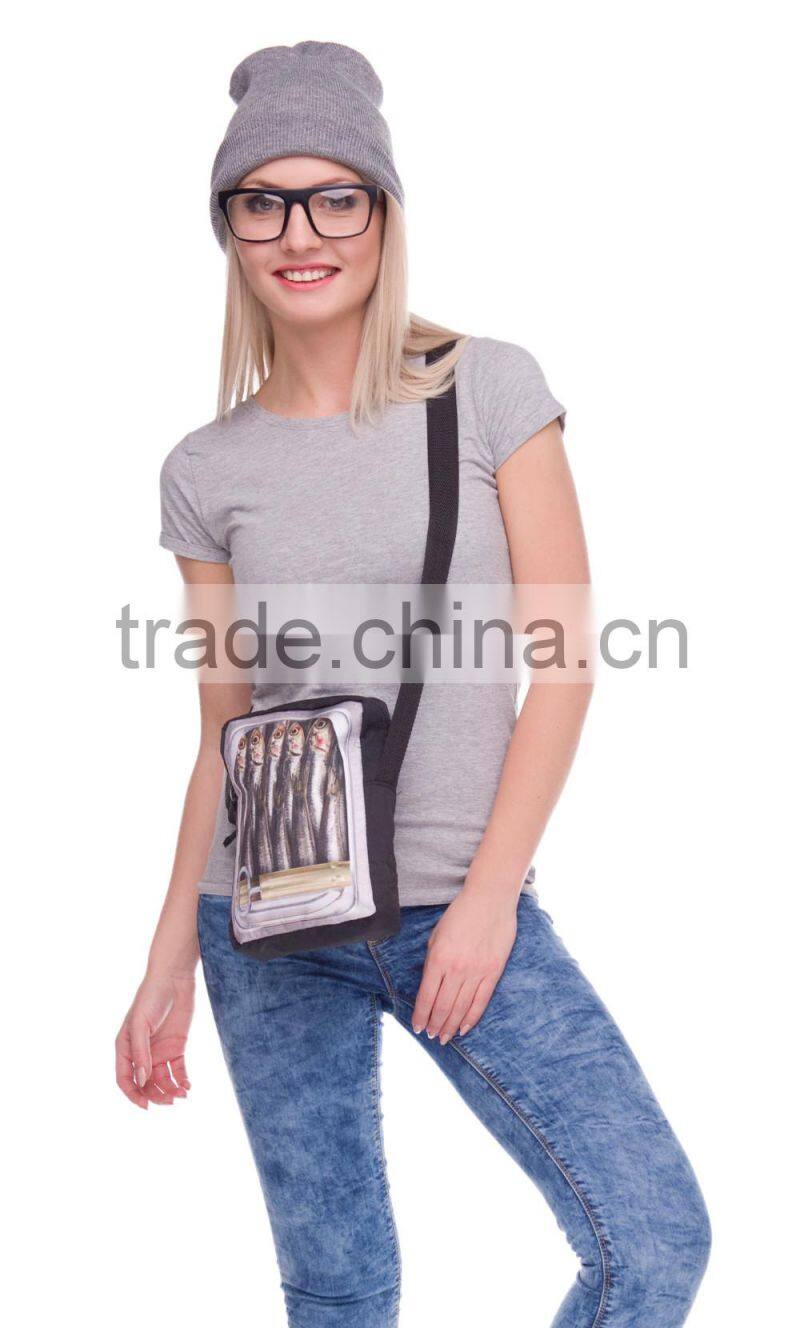 3D sublimation beautiful design long shoulder bag for woman 2016