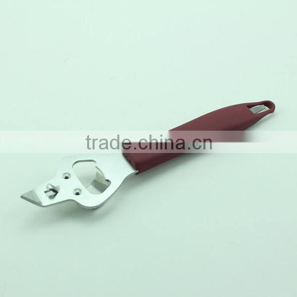 Easy Safety Kitchen Manual Bottle Can Opener With Soft Comfort Grip Handle