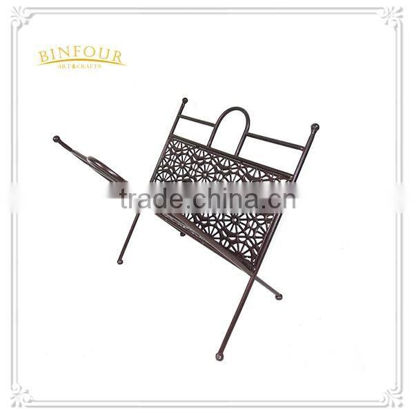 custom metal magazine rack holders for desktop