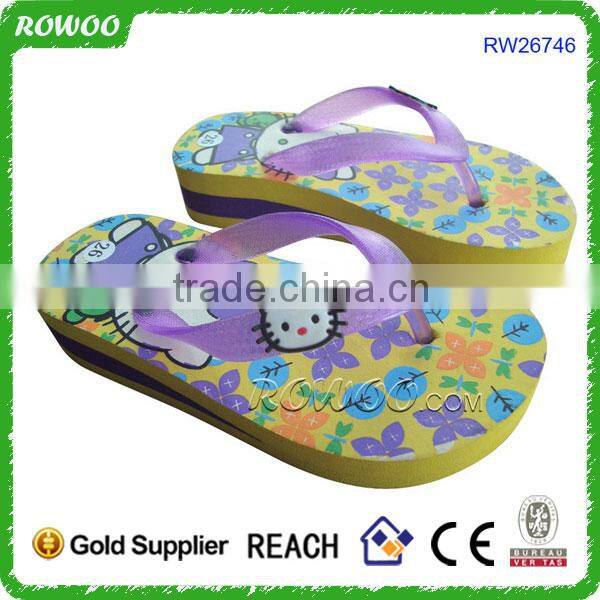 Wedge summer new cute children's flip flops