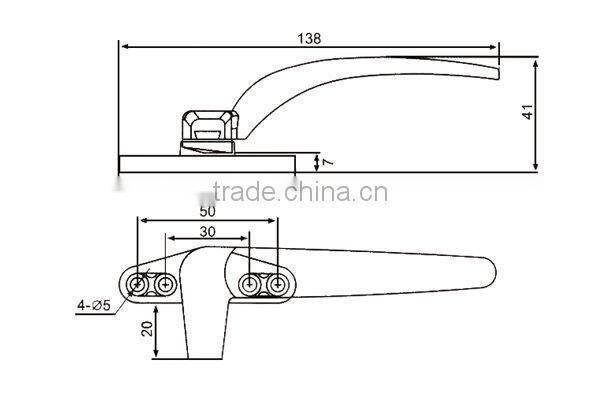 Aluminium Door Handle,Casement Door Hardware