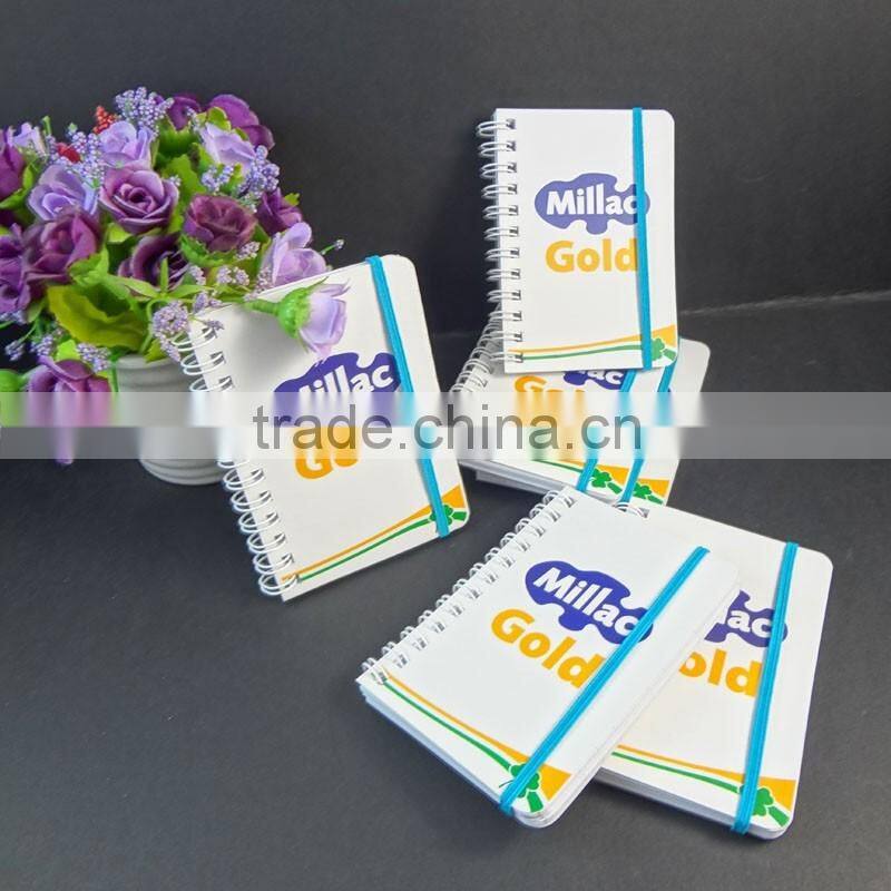 A7 white spiral paper mini note book