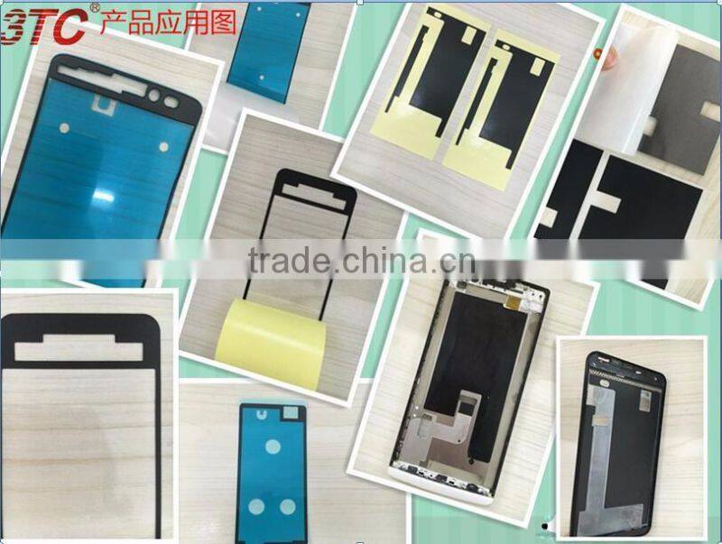 3TC double sided yellow pet tape india,0.03mm pet type to replace TES4983