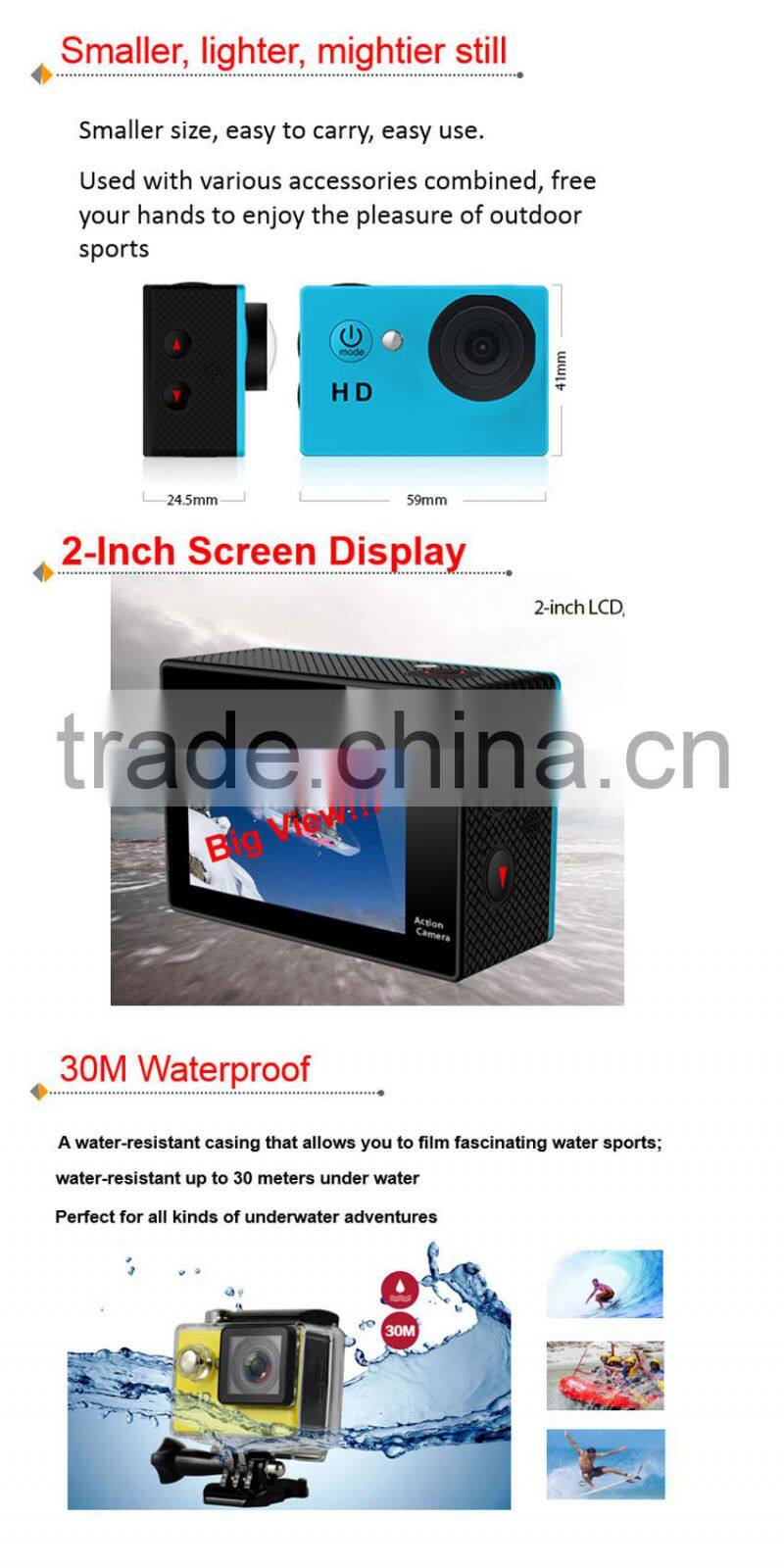 HD 720P Action Camera