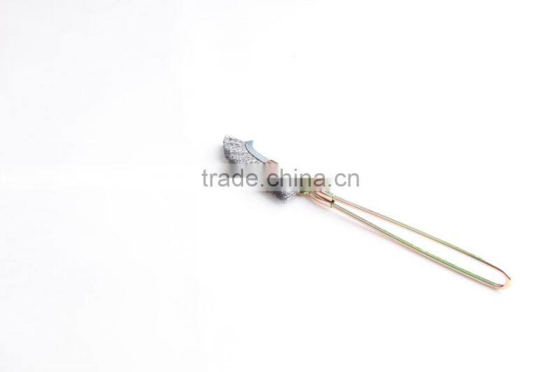 bent hand scratch brushes with handle, length 245 mm or 9 3/5"