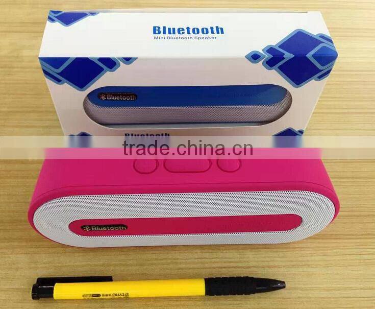 New Mini Unique Design USB Speaker Bluetooth Wireless Speaker With FM Radio TF Card