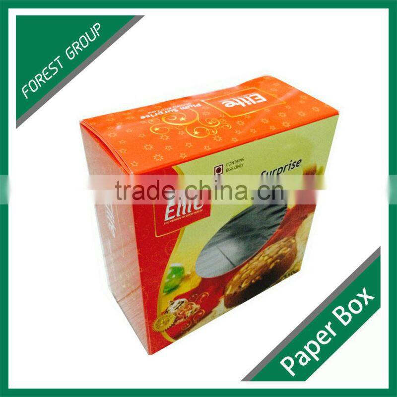 CUSTOM DESGIN FOOD PACKAGING BOX FOR CAKE/BISCIUTS