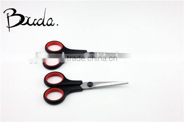 Good quality colourful soft handle office scissors/student scissors BD-S1618