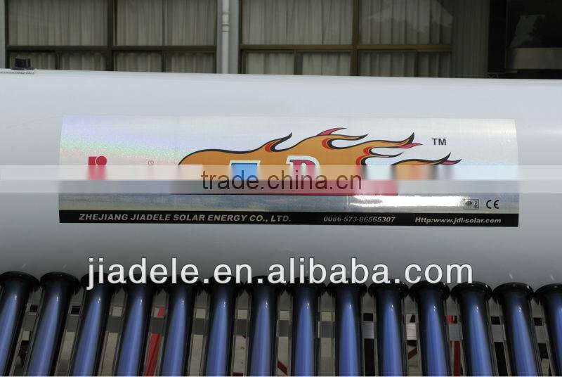 Unpressurized solar water heater