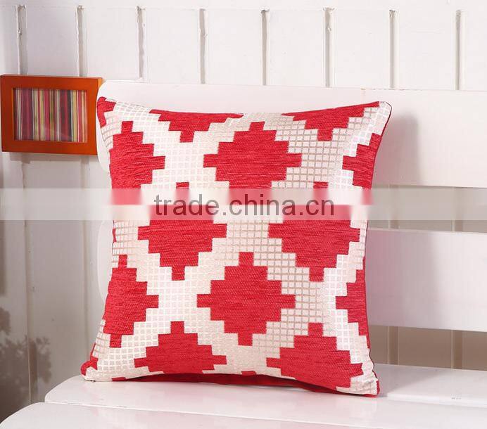 New pattern colorful chenille sofa chair cushion covers, pillow cover