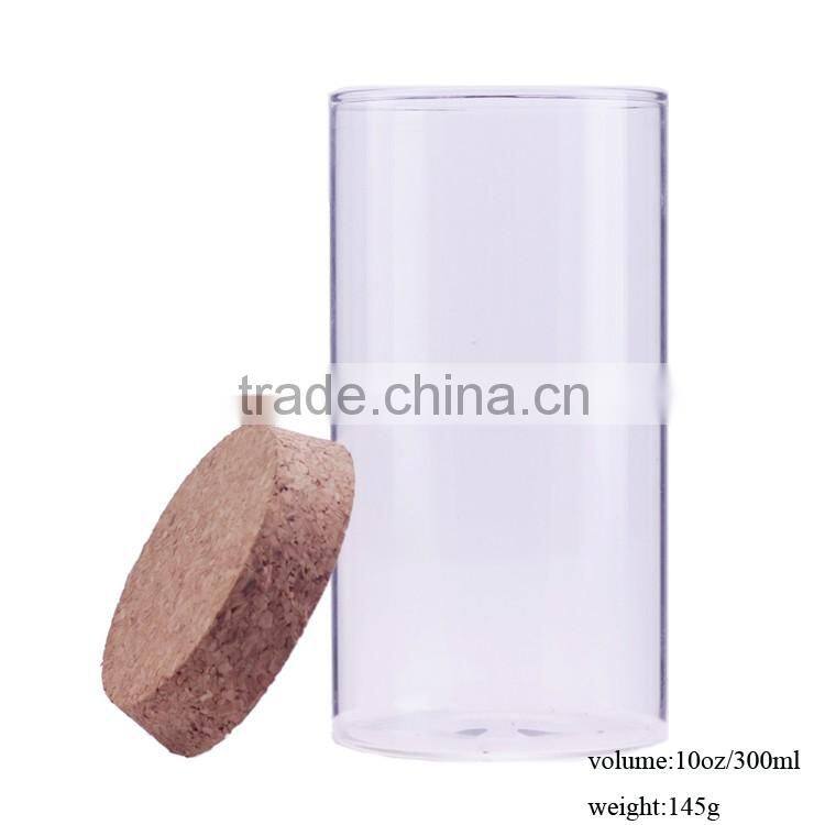10oz large glass jars with cork lids for sale
