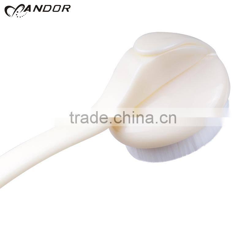 White jade color detachable long plastic handle woman body back brush