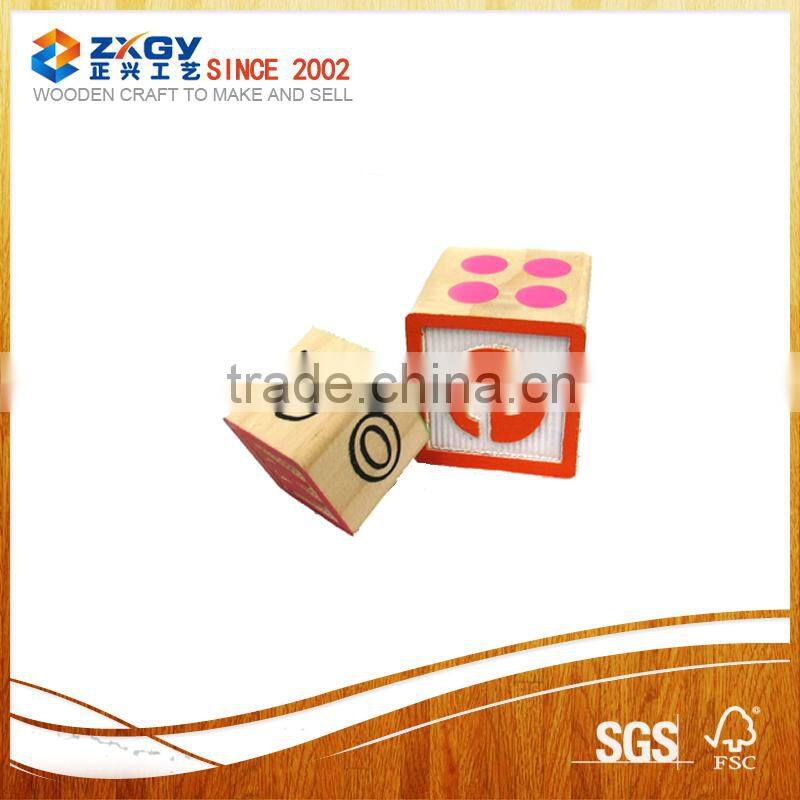 Wooden Number Dice, Wooden Letter Dice, Custom Wooden Dice