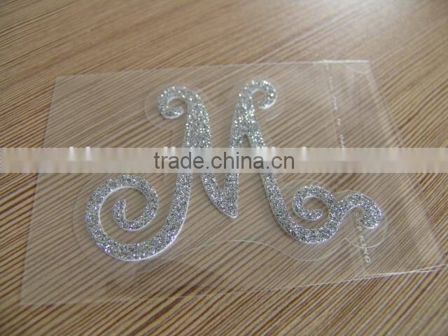 Custom design pvc glitter sticker,room decor promotion gift glitter sticker sheet