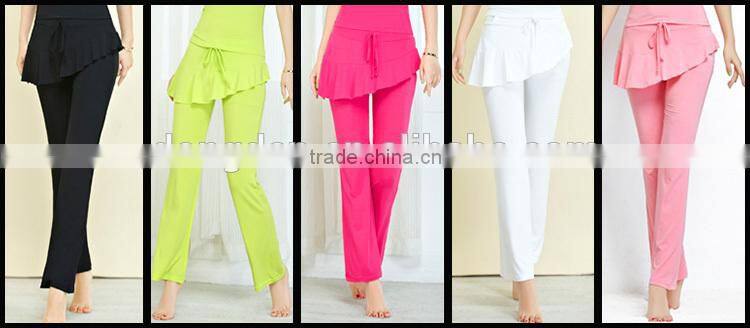 2015 fashion new design 100% cotton sexy yoga wear for women/custom yoga pants/girls wearing yoga pants