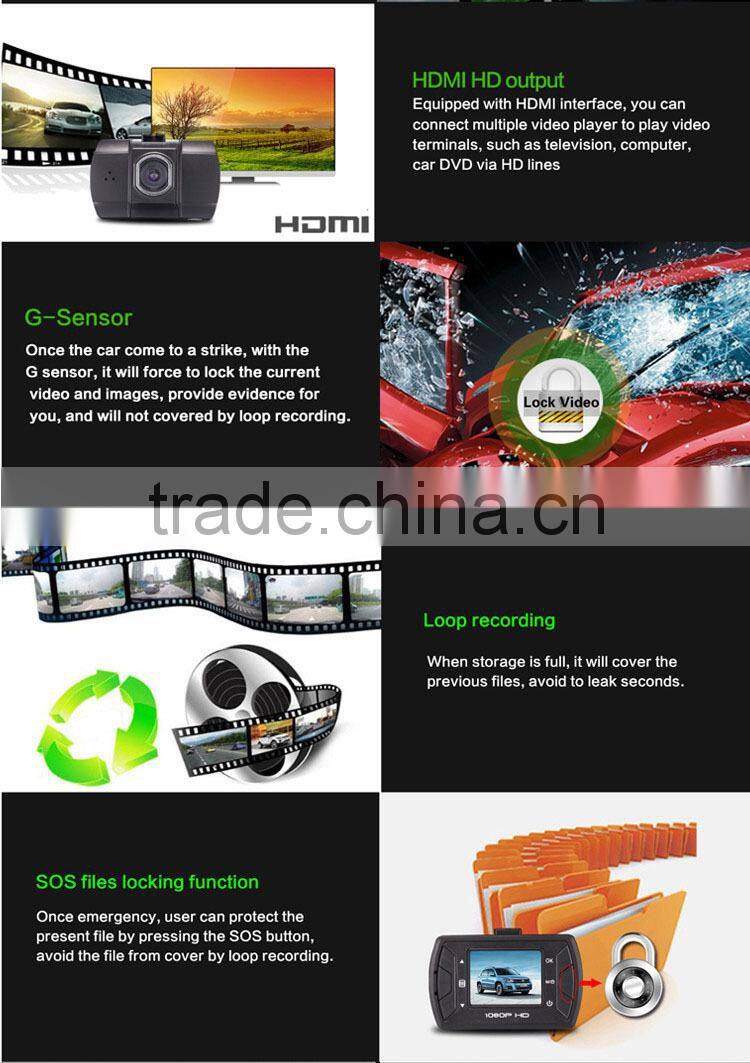 2016 New Car Camera Z1 Novatek Car DVR Video Recorder FHD 1080P 25FPS 1.5"LCD Screen with G-sensor Dash Cam In Stock.