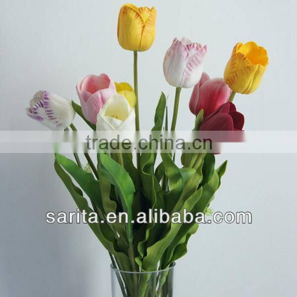 new arrival perfect artificial real touch tulip for decoration