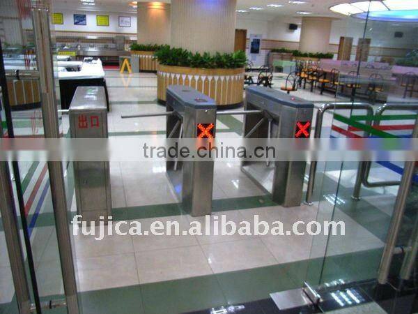 RFID access control turnstile with Factory Price Electric Semi Automatic Tripod Turnstile gate