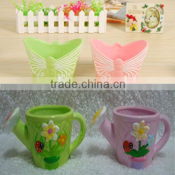 butterfly design ceramic flower pot painting designs